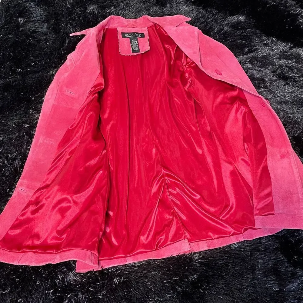 Dialogue Suede Jacket SZ M - Picture 5 of 11